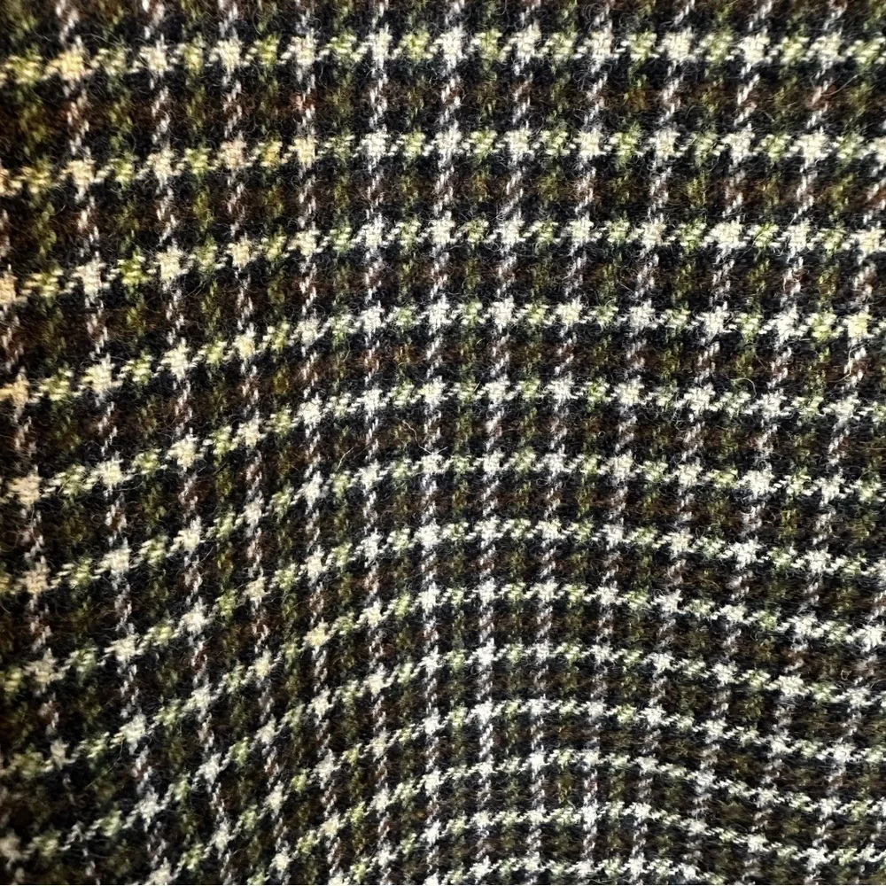J.Crew Women’s Plaid Wool Cropped Green Blazer Lined Jacket Office Business Wear
